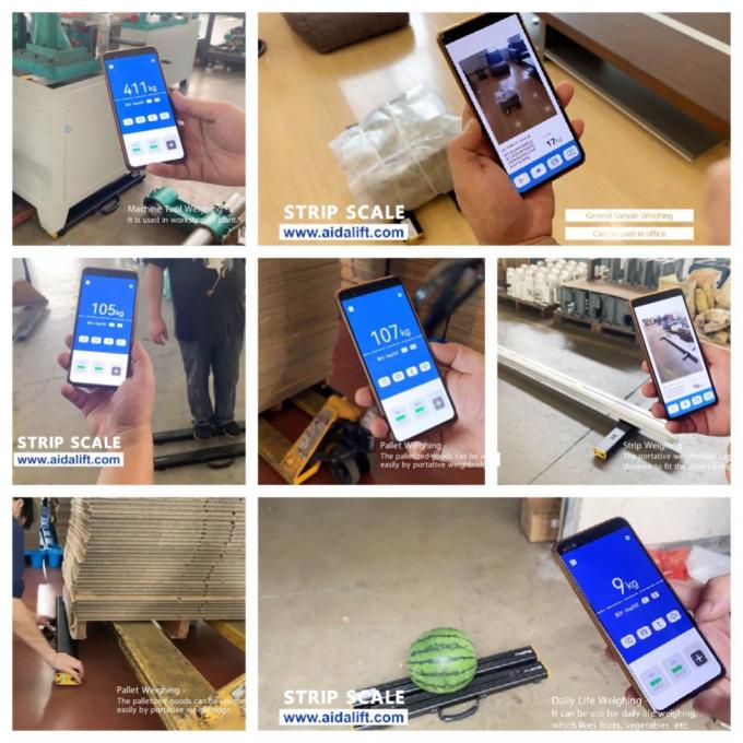Промышленная шкала Bluetooth для поддонов, штанга для взвешивания 1500 кг портативная весы 7