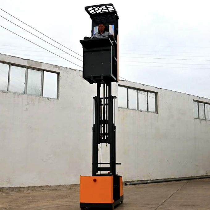 ISO Approved Warehouse Picker Machine электрический подъемный грузовик, специальный подъемник с платформой 2